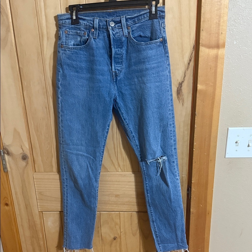 Levi’s 501 S Blue Distressed Jeans